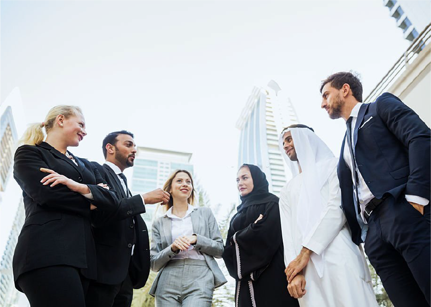 leaders discussing policy at a conference